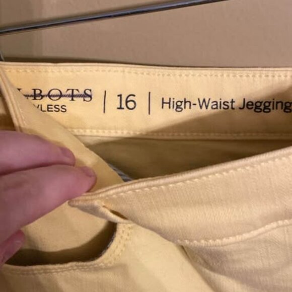 Talbots High-Waist Jegging Crop Pants - Picture 2 of 2